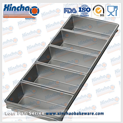 6 Strap Non Stick Mini Bread Loaf Pan Set 1 lb., XCLP-256S6